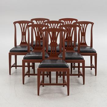 IKEA, eight 'Fresta' chairs, from IKEA's 18th-Century series, 1990's.