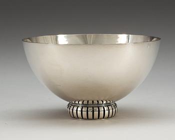 A Carl M Cohr sterling bowl, Denmark, probably 1930's.