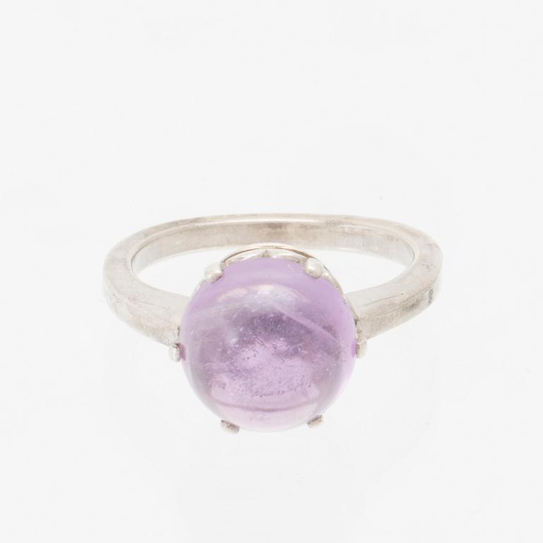 Berit Johansson, brosch samt ring, Hugo Strömdahl Stockholm 1963.