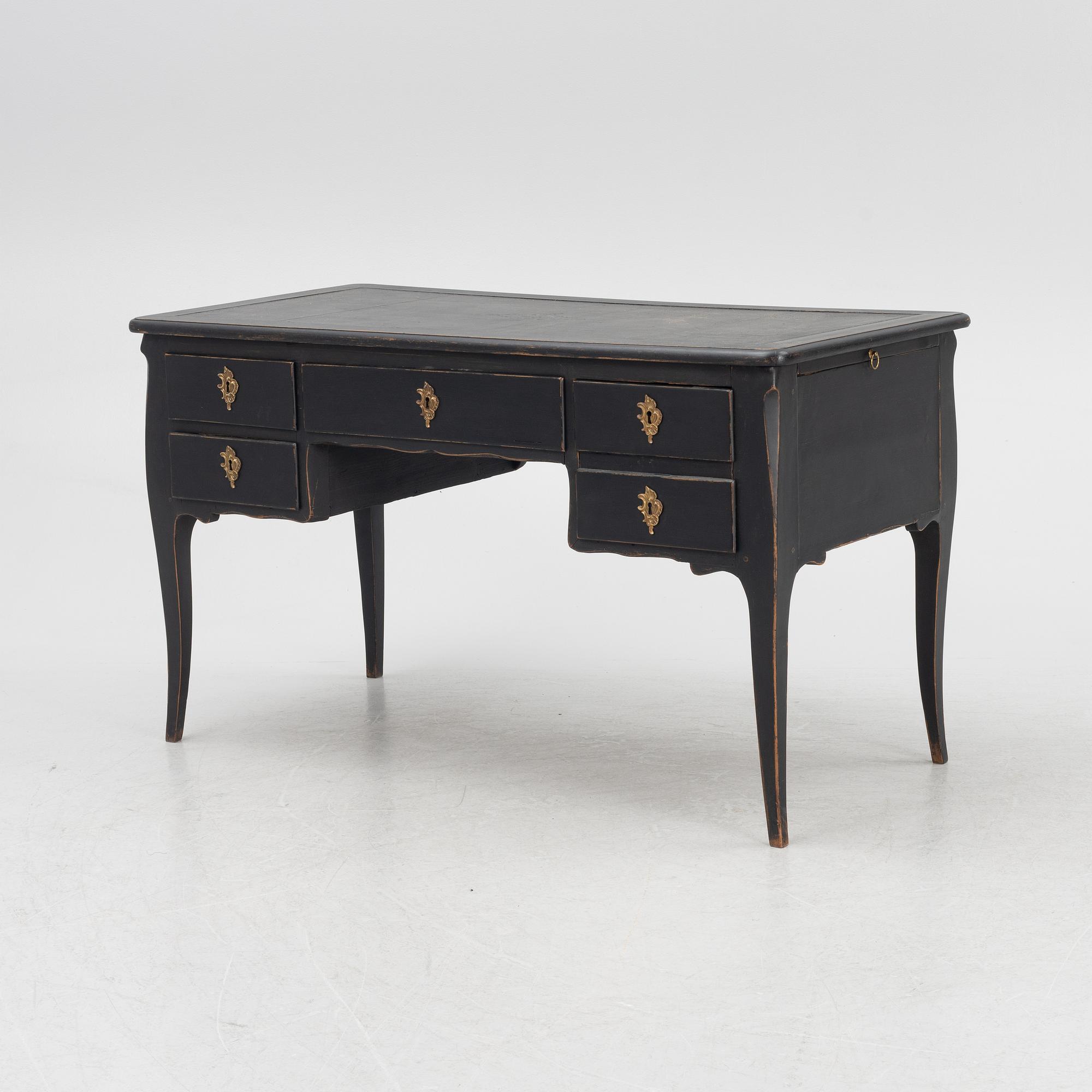 Skrivbord, rokokostil, Frankrike, 1900-tal.