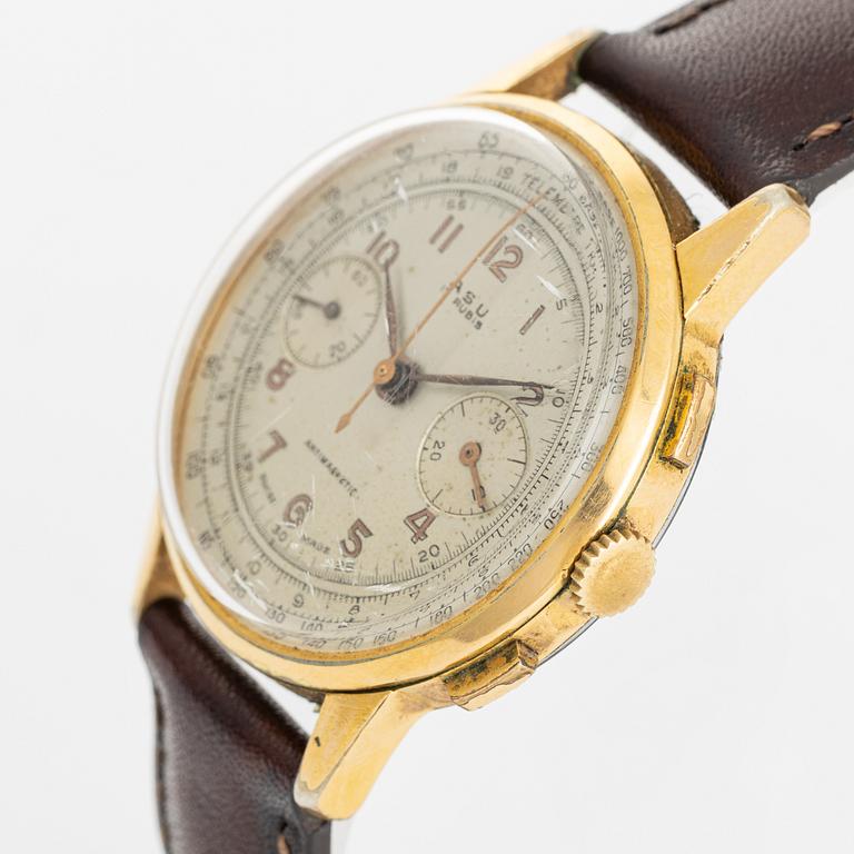 ASU, "Base 1000", "Telemetre", chronograph, wristwatch, 37 mm.