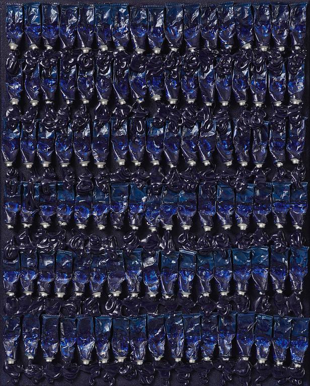 Arman (Armand Pierre Fernandez), "Monochrome Accumulation no. 3003".