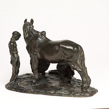 Carl Milles, "Hovsmederna" (=At the blacksmith's).