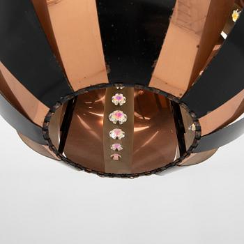 Taklampa, troligen Werner Schou, Coronell Electro, Danmark, 1900-talets andra hälft.