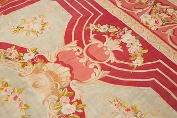 A carpet, tapestry weave, ca 625 x 431,5 cm, Aubusson the middle of the 19th century - around 1900, France.