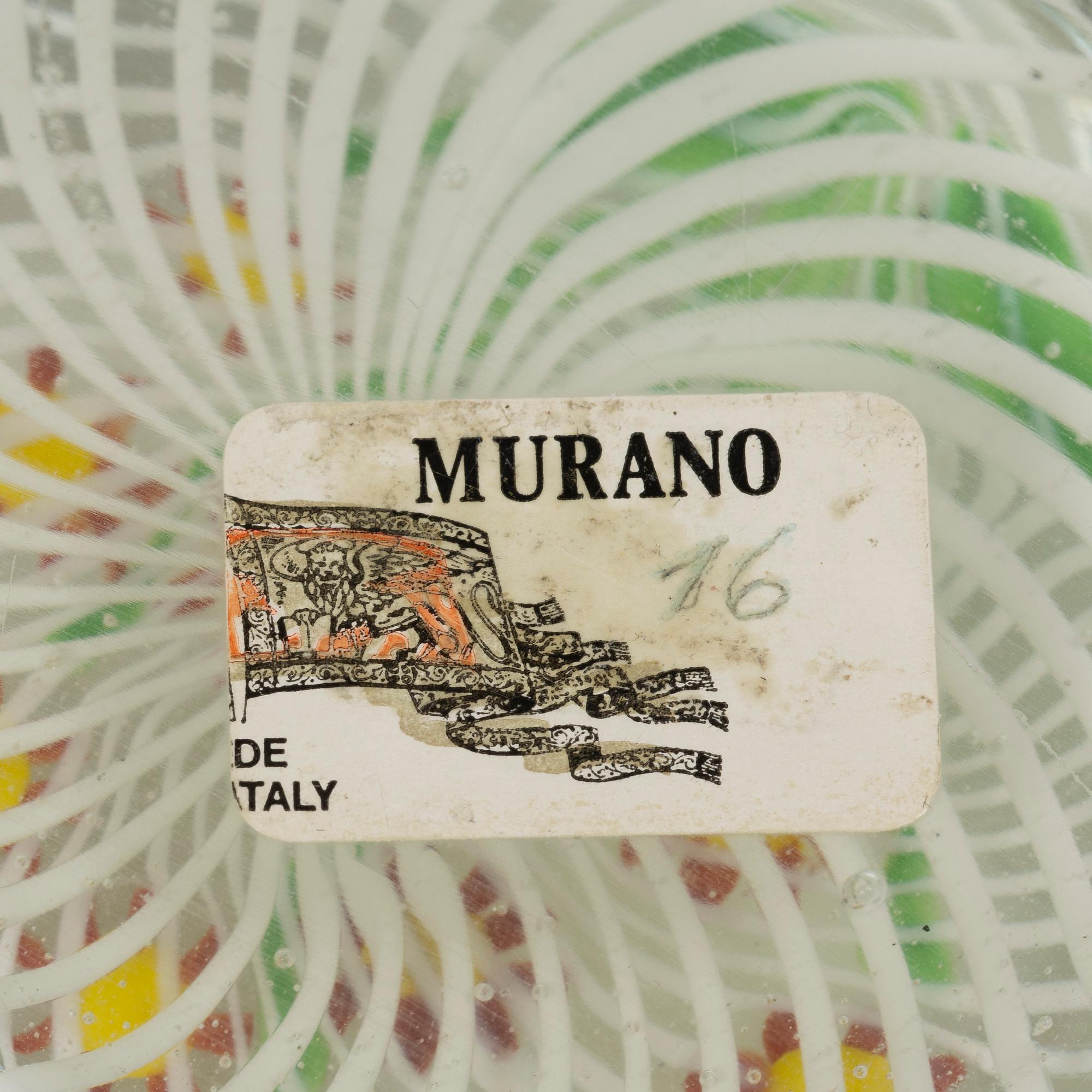 Baccarat, Caithness of Scotland, Murano, Lundberg Studios, five glass paper weights, signed.