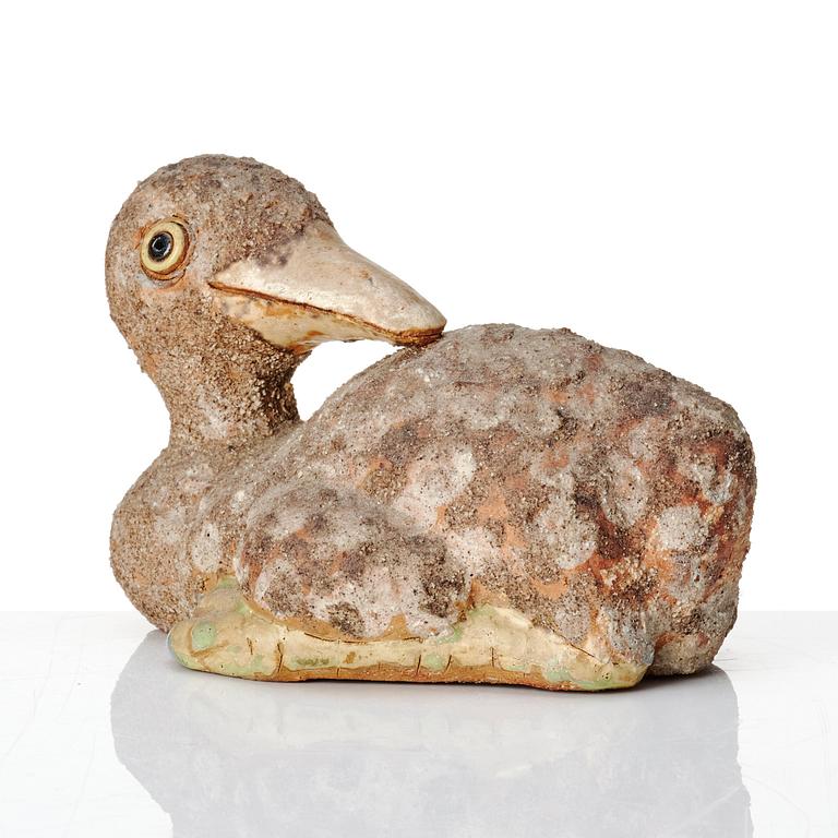 Tyra Lundgren, Tyra Lundgren, a stoneware sculpture of a bird, probably 1960-70s.