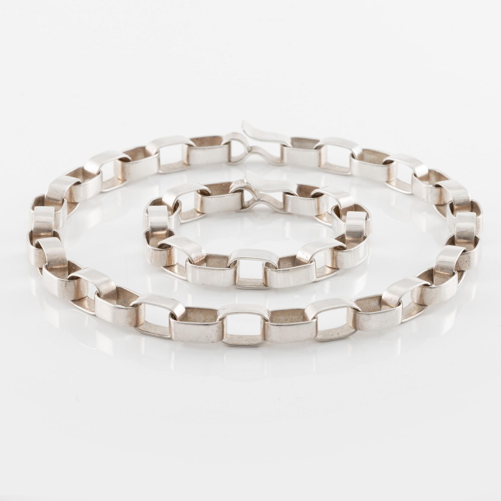 Högbergs, necklace/braclet, sterling silver.
