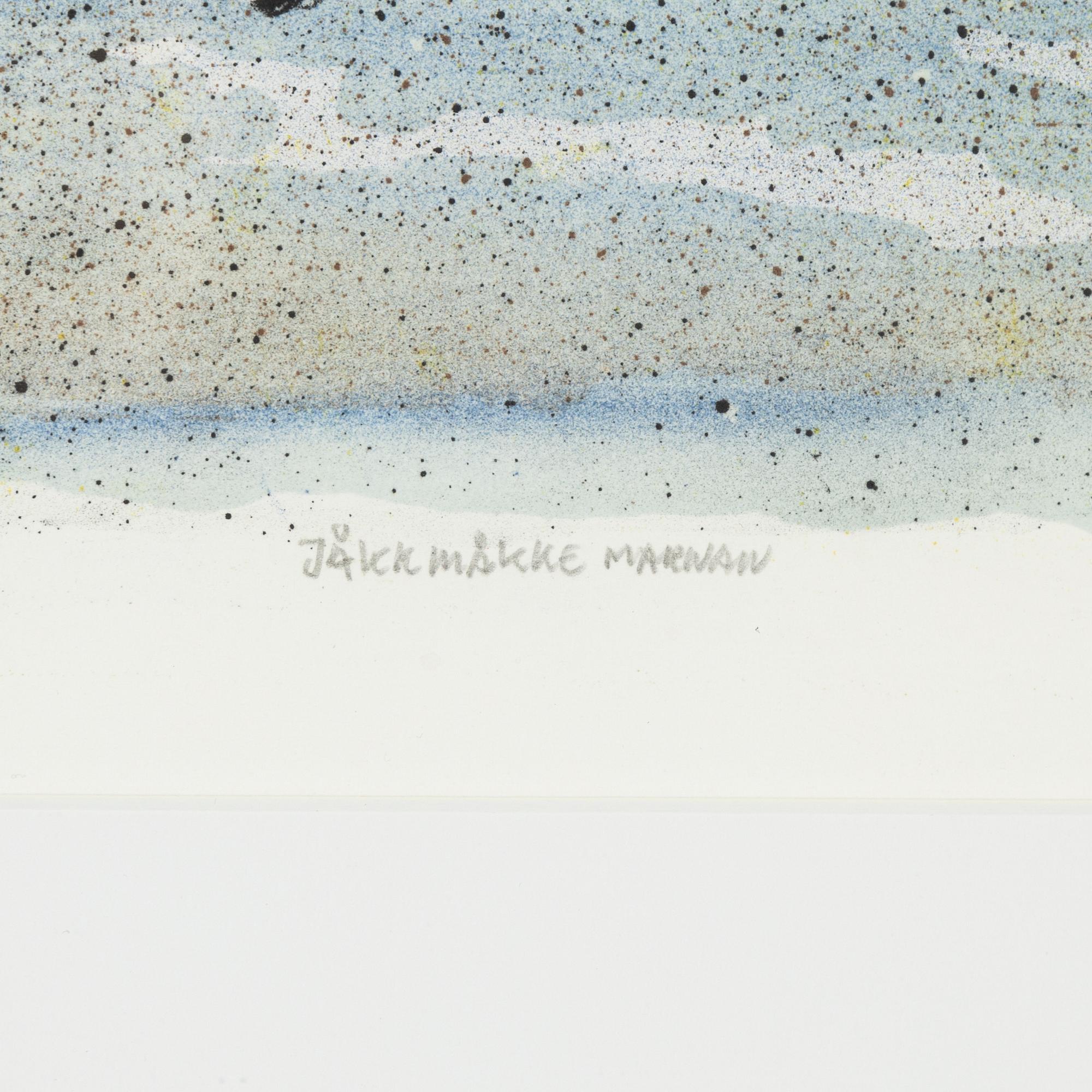 Lars Pirak, lithograph in colours, signed 40/360.