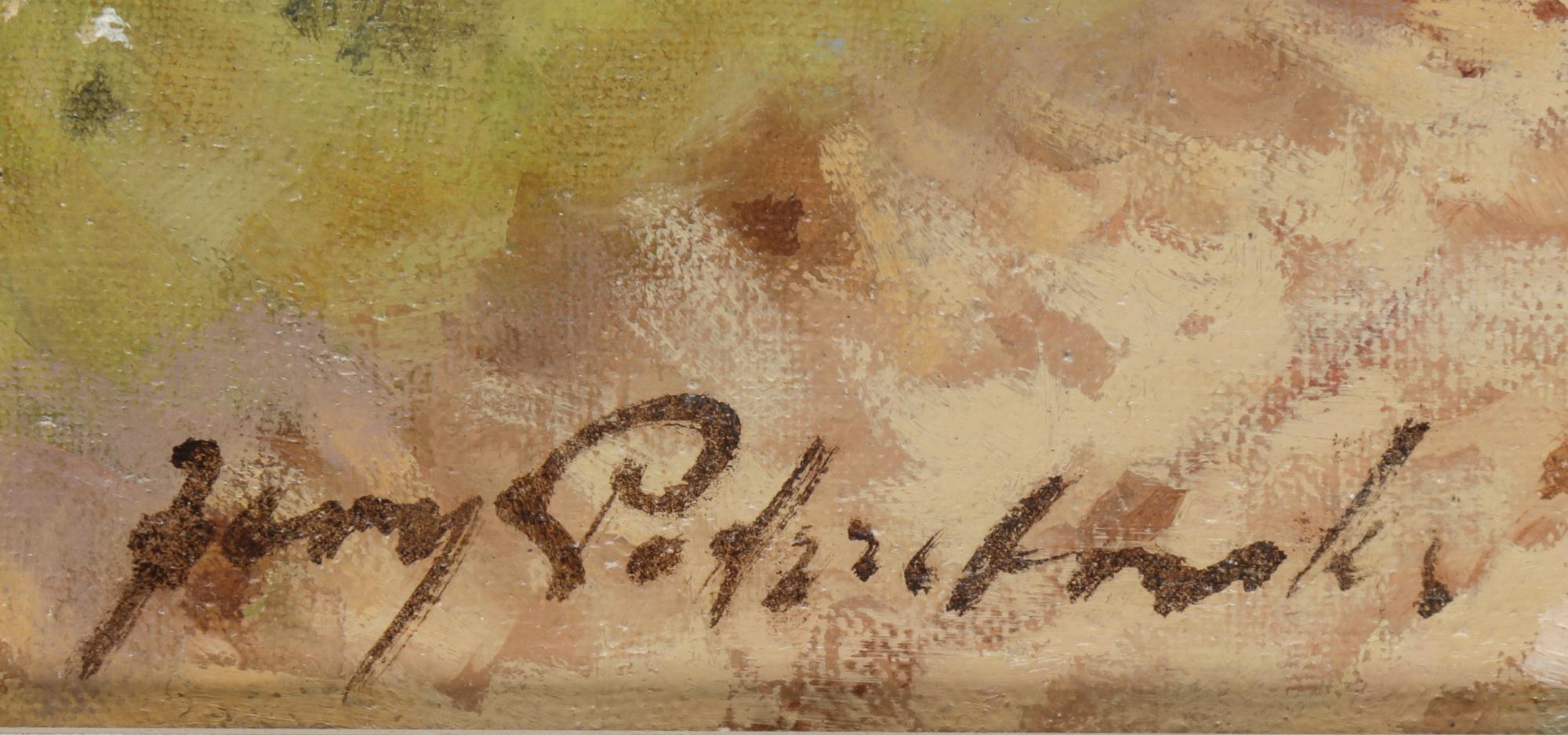 JERZY POTRZEBOWSKI , olja på duk, signerad.