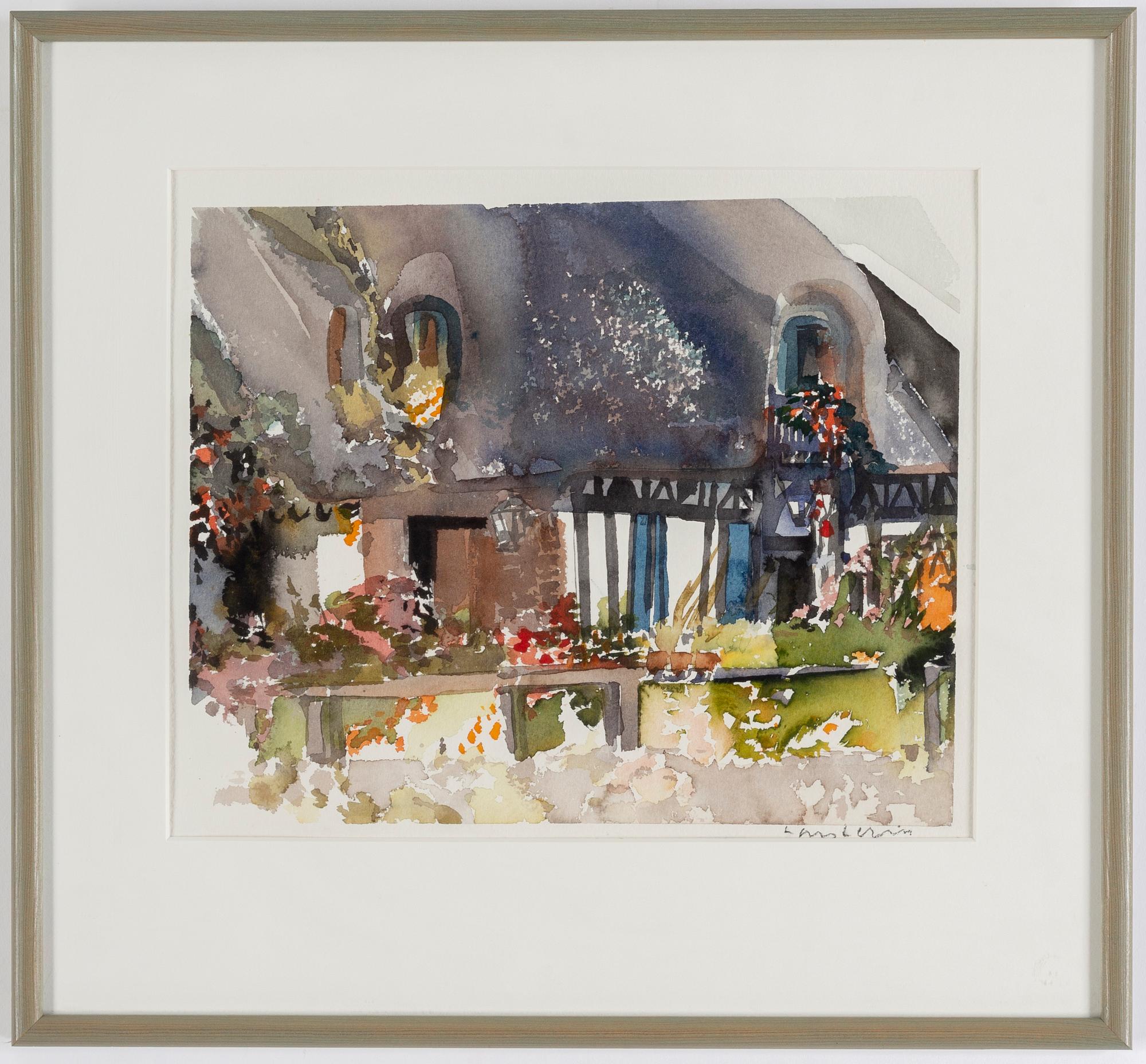 LARS LERIN, watercolor, signed.
