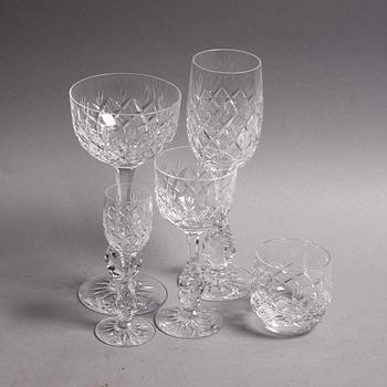 GLASSERVIS, 73 delar, 1900-tal.