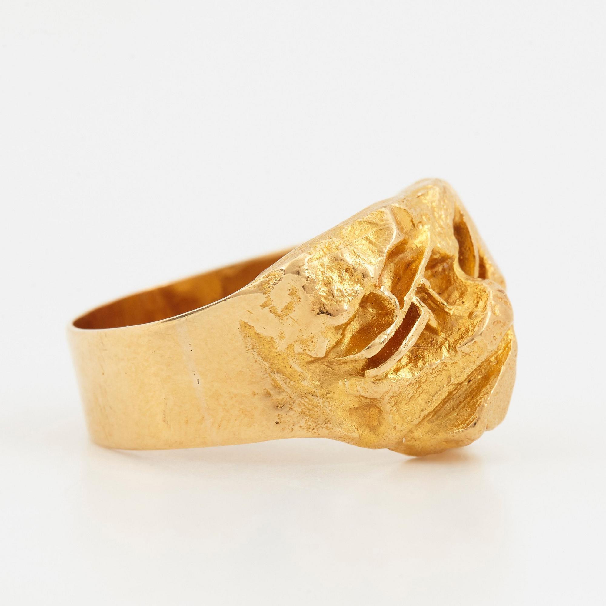 Björn Weckström för Lapponia ring 18K guld "Samurai".
