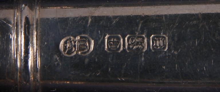 PARTI BESTICK, 16 st, silver, bl.a Ryssland. 1800/1900-tal.