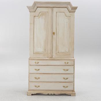 A late 19th two-part century cabinet.
