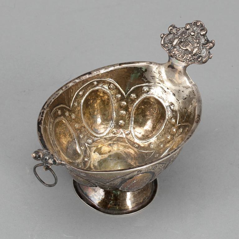 KÅSA, silver, Per Wilhelm Hanngren, Falun, (1796-1815). Vikt 57 gram.