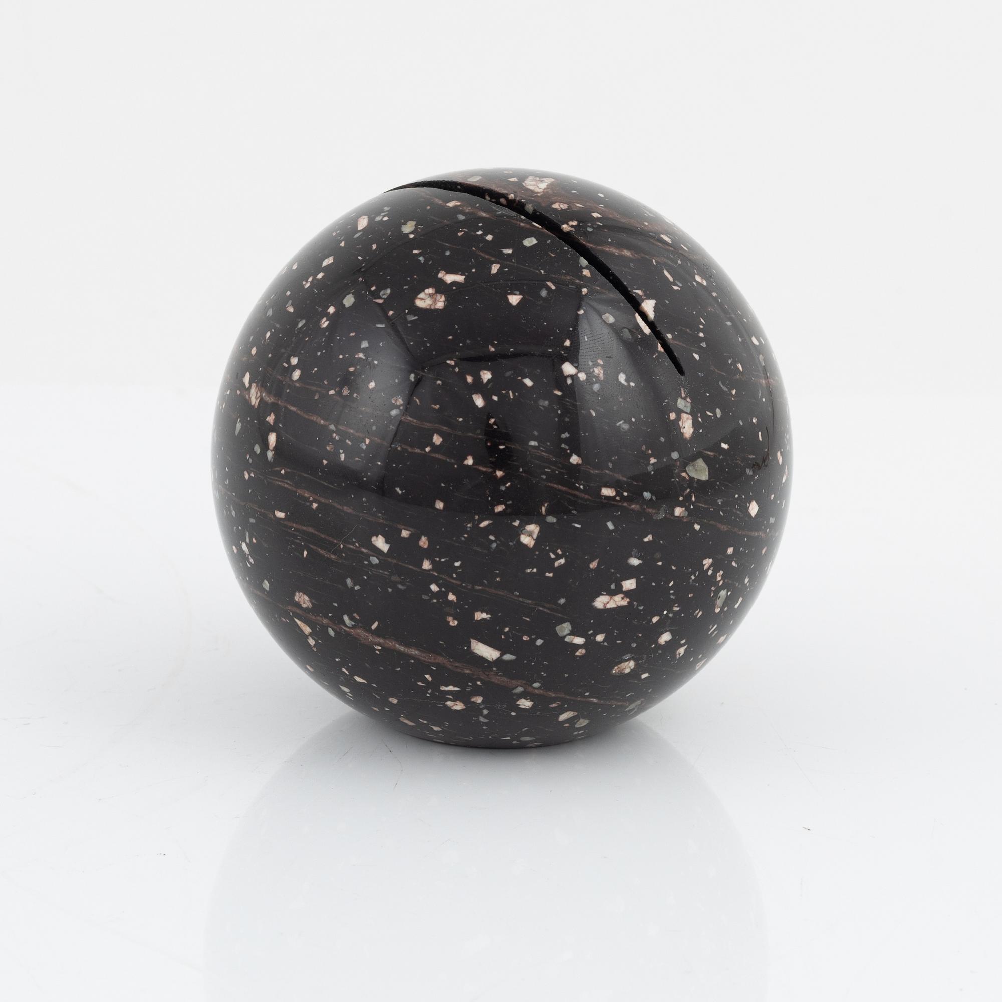 A porphyry paper weight , 20th Century.