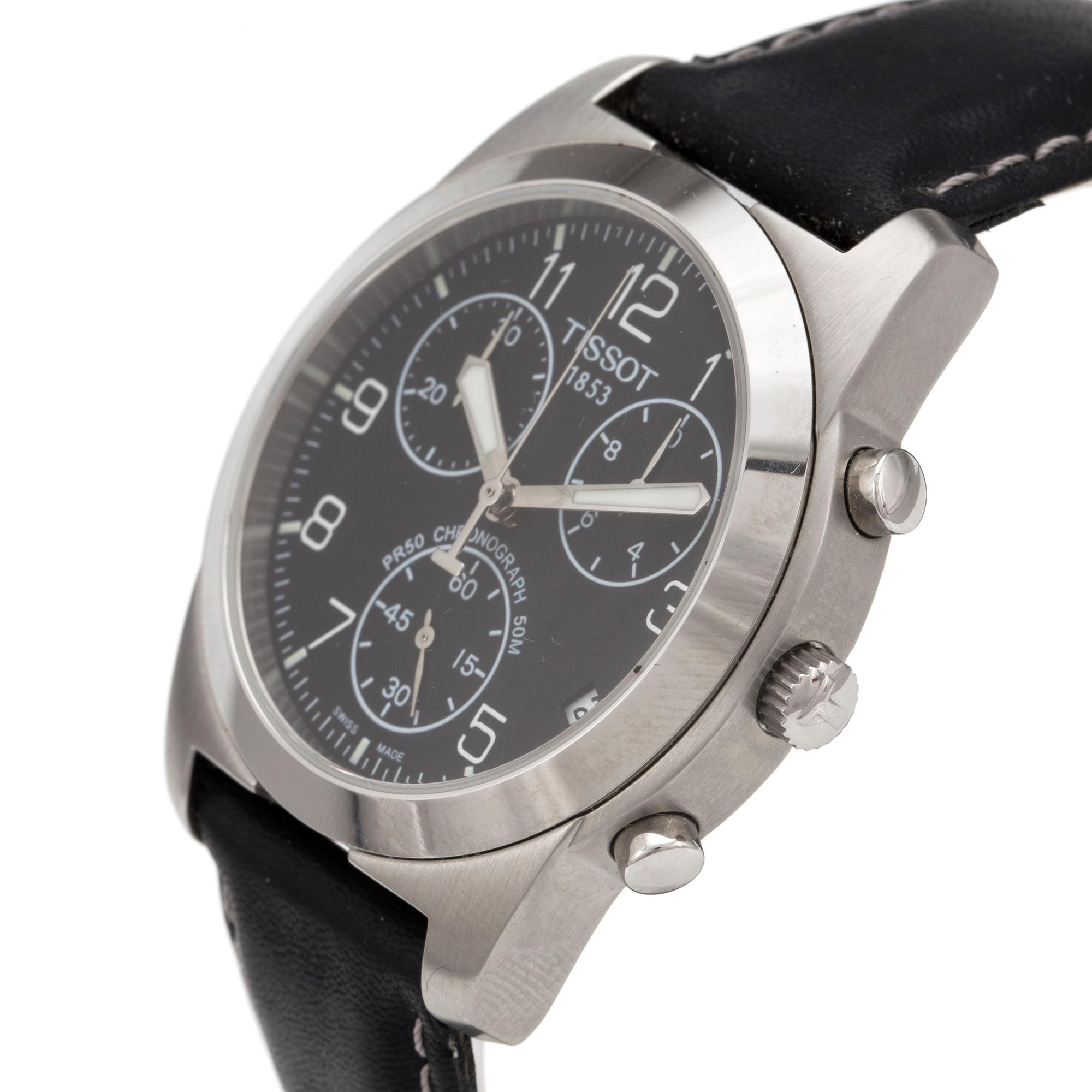TISSOT, PR 50, chronograph, wristwatch, 38 mm,