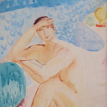 Sigrid Hjertén, Seated woman.