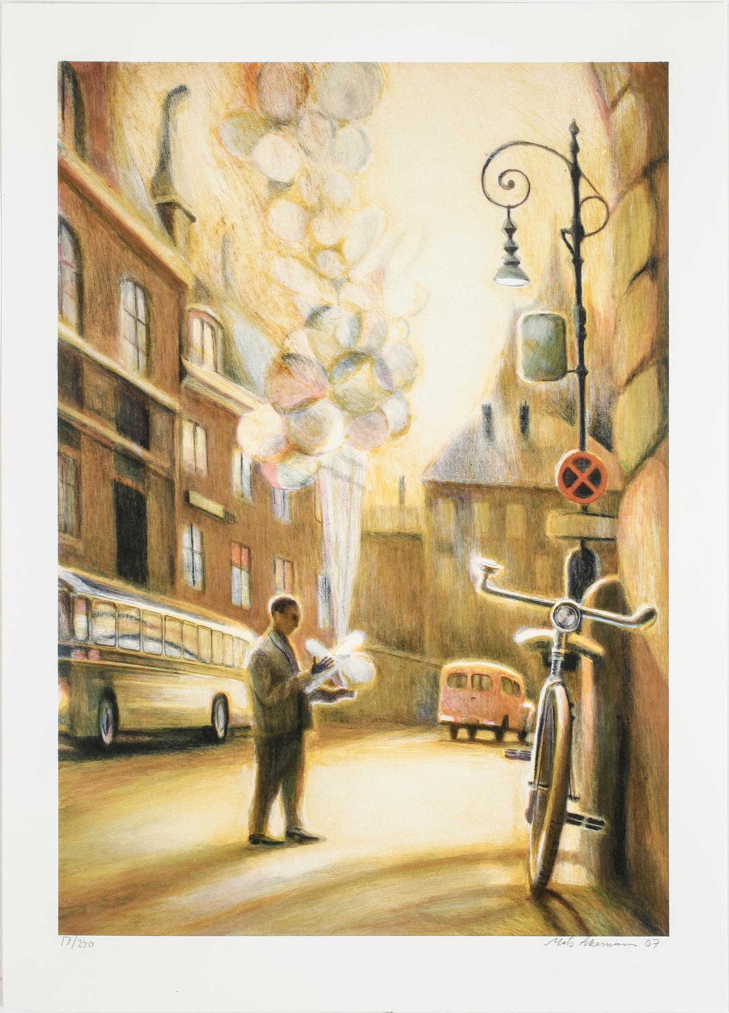 MATS ÅKERMAN, färglitografi, signerad och numrerad 17/240, samt daterad 07.