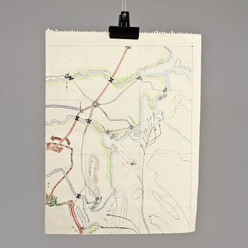 RAGNAR SANDBERG, pastellteckning, ej sign.