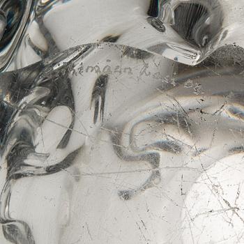 HELENA TURPEINEN (TYNELL), VAS, glas, märkt Riihimäen Lasi Oy.