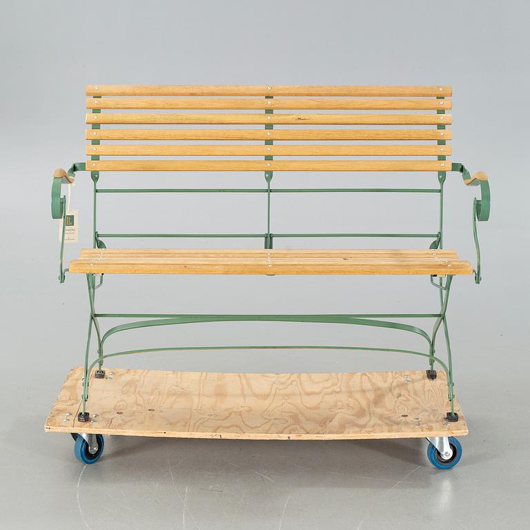 A "Rochefort" garden bench, by Livingstone Terrasso.