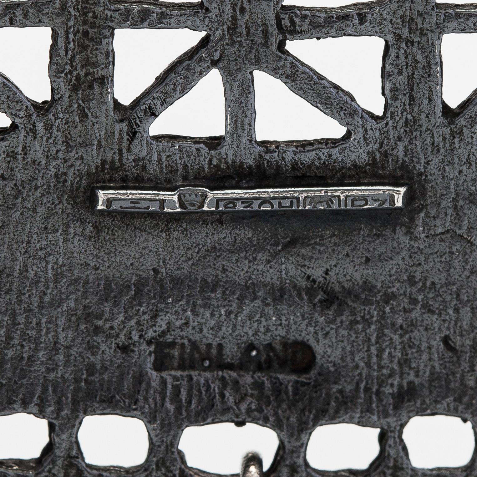Pentti Sarpaneva, a silver necklace, Turun Hopea, Turku.