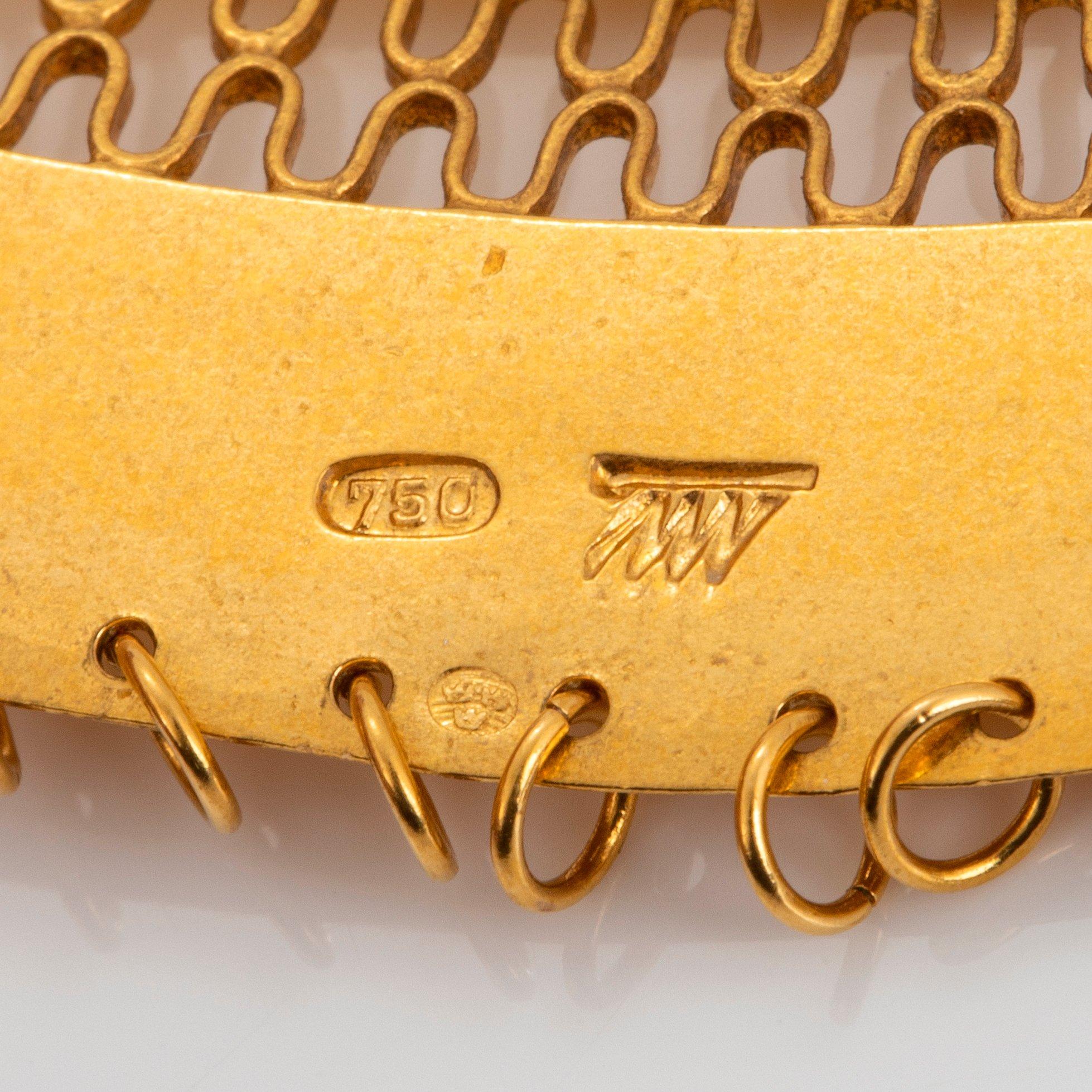 Tapio Wirkkala collier 18K guld.