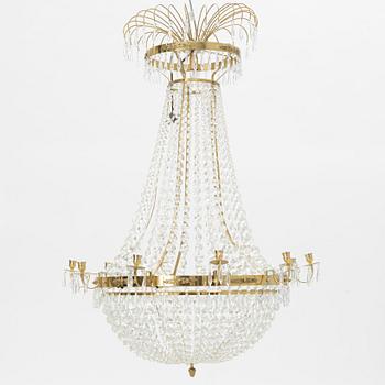 A contemporary Empire style chandelier for 10 candles.