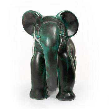 Allan Ebeling, skulptur, elefant, lergods, Upsala-Ekeby.