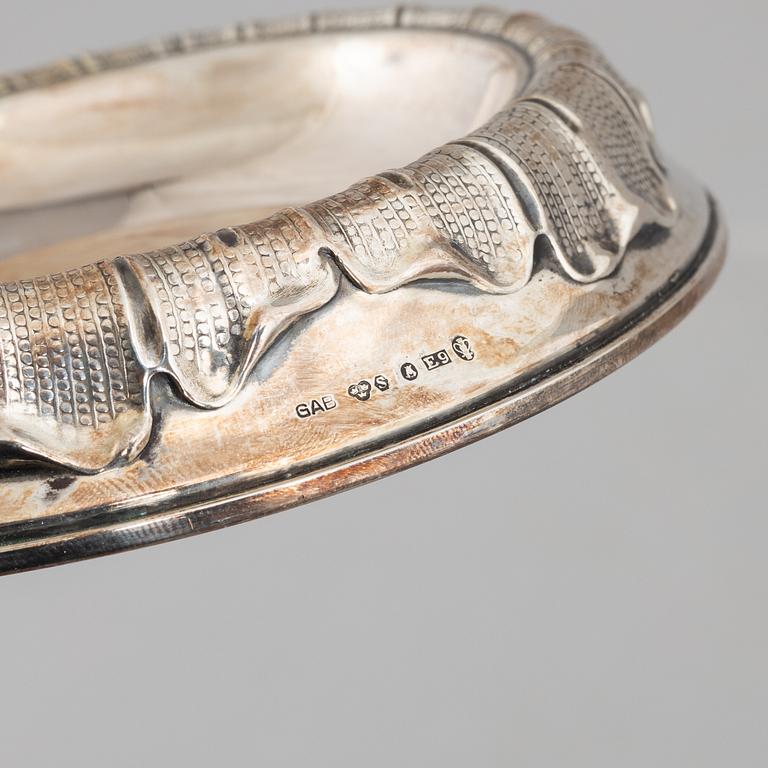 Ashtray, silver, GAB, Stockholm 1955.