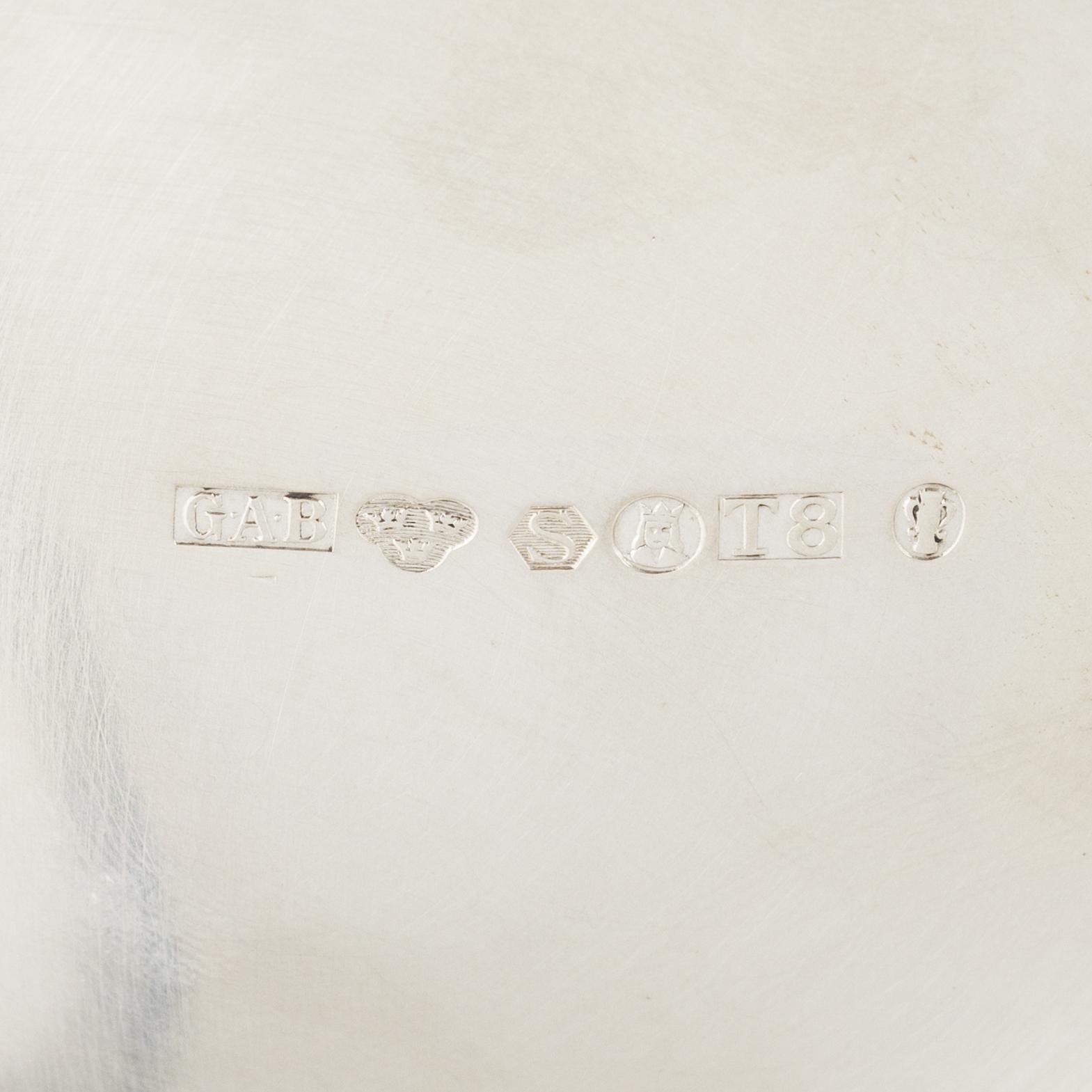 Jacob Ängman, vase, silver, GAB, Stockholm 1945.