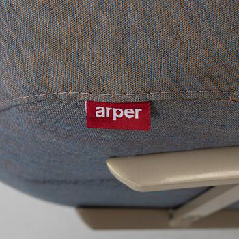 Armchairs, 3+1, Arper, Italy.