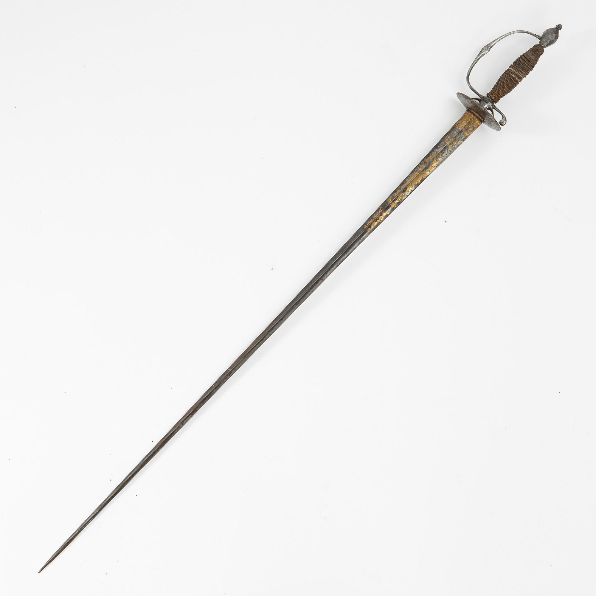 A smal sword from around the year 1800.