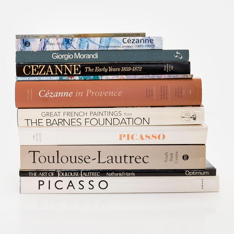 Samling konstböcker, 11 st.