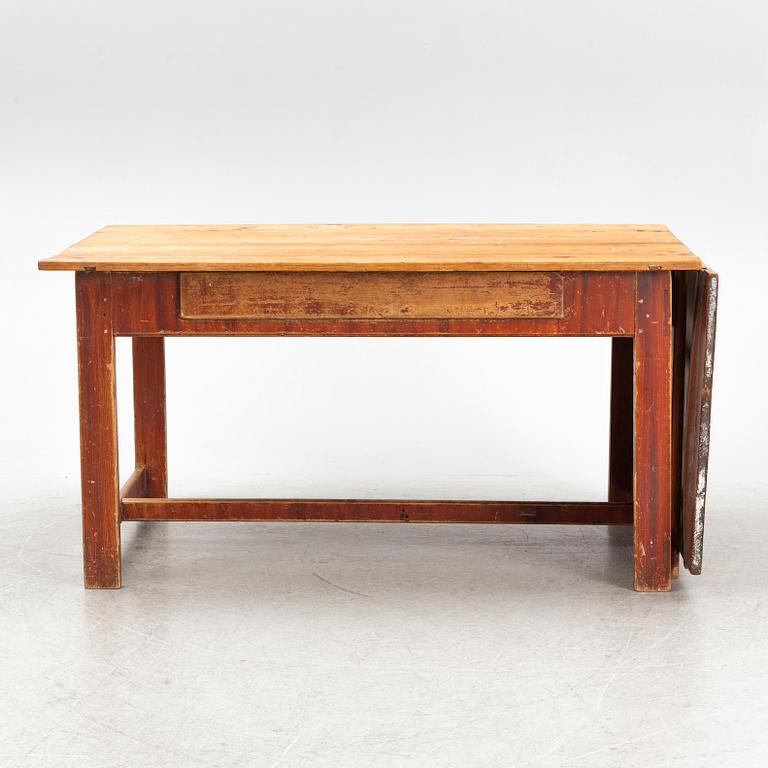 A Swedish Drop-leaf Table, Jämtland, first half of the 19th Century.