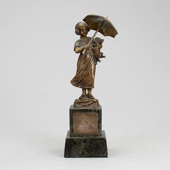 JULIUS SCHMIDT-FELLING, skulptur, brons, signerad, 1900-talets första hälft.