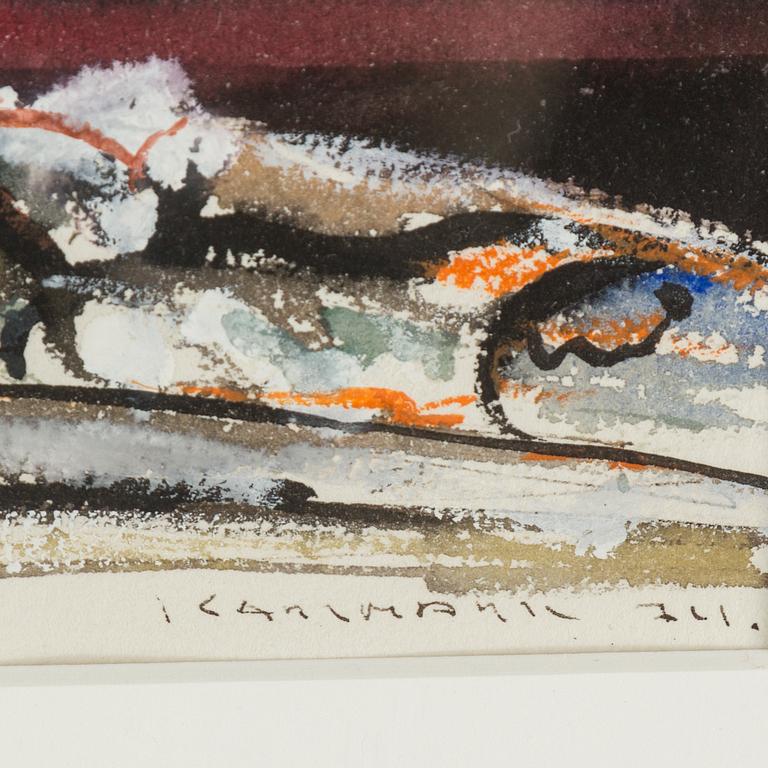 LARS KARLMARK, Gouache och akvarell, signerad och daterad -74.
