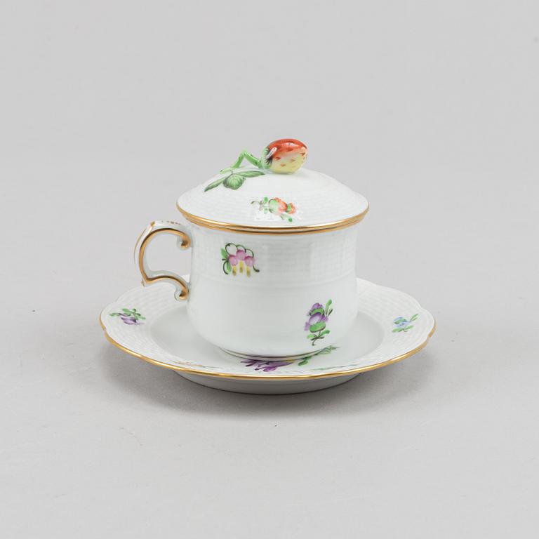 A 51-piece porcelain service, Herend, Hungary, second half of the 20th Century.