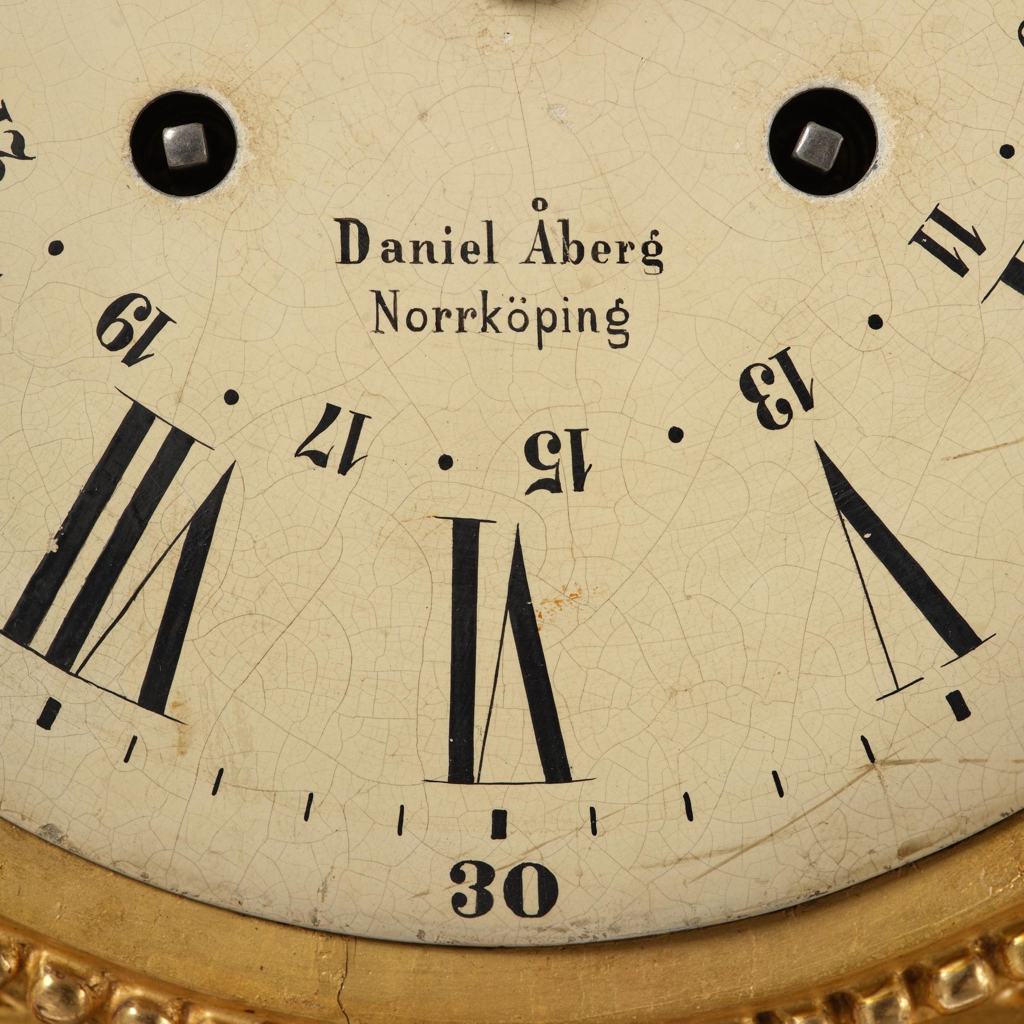 Daniel Åberg, a wall clock, Norrköping, (born 1729, died c. 1780).