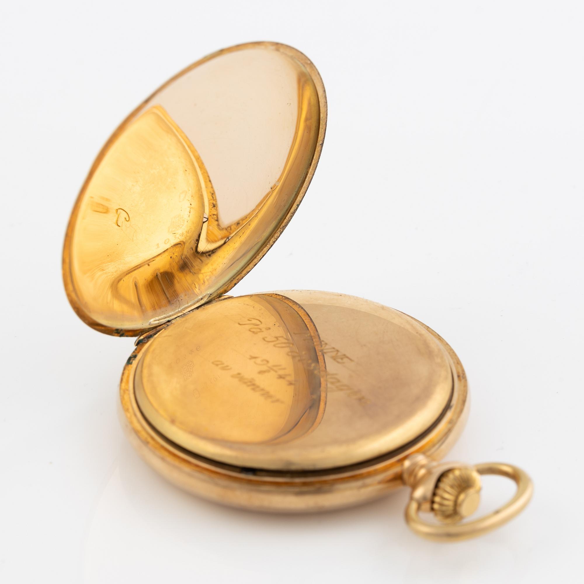 Central, pocket watch, hunter, 50 mm.