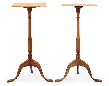 A pair of Swedish circa 1800 alder root tables.