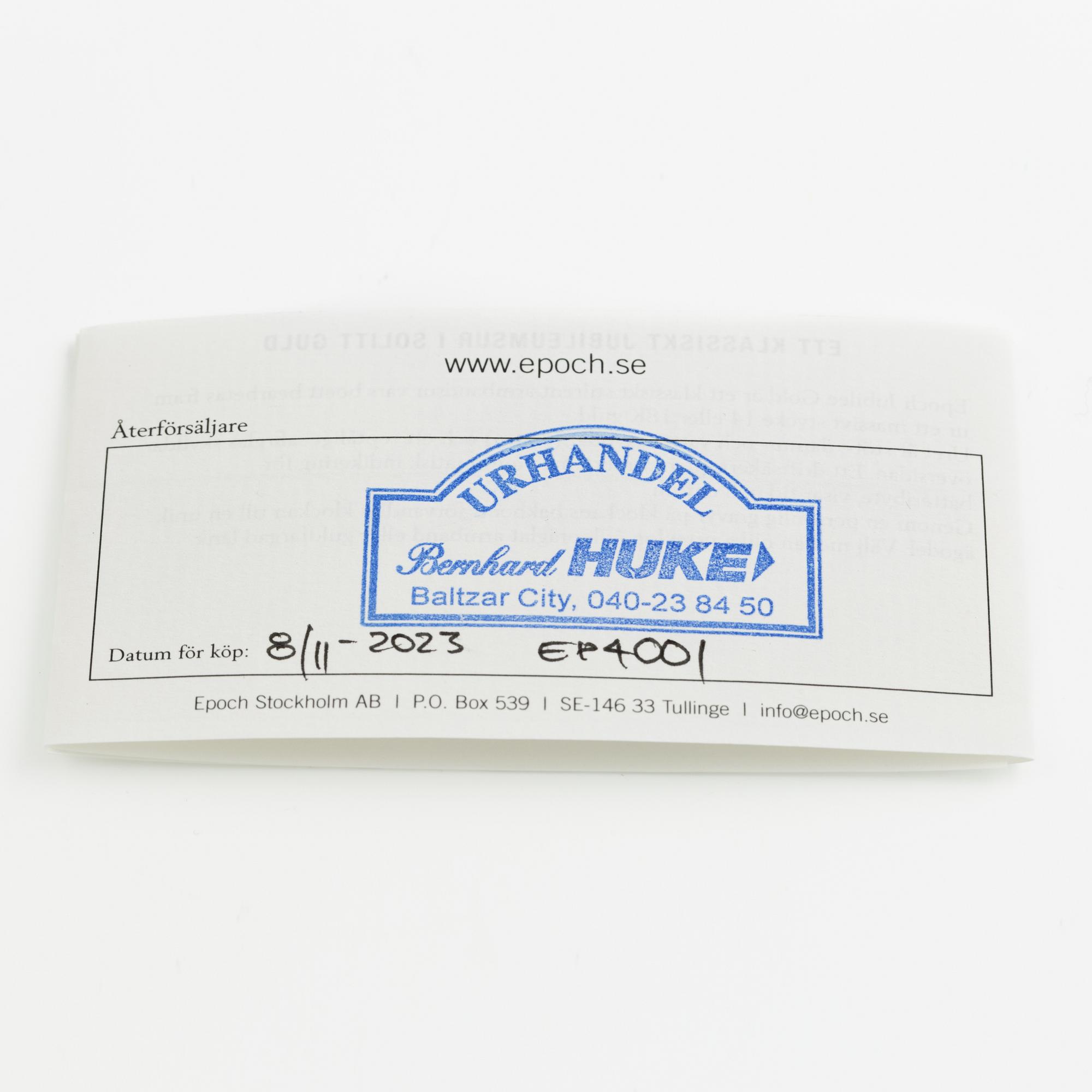 Epoch, Stockholm, armbandsur, 33,5 mm.