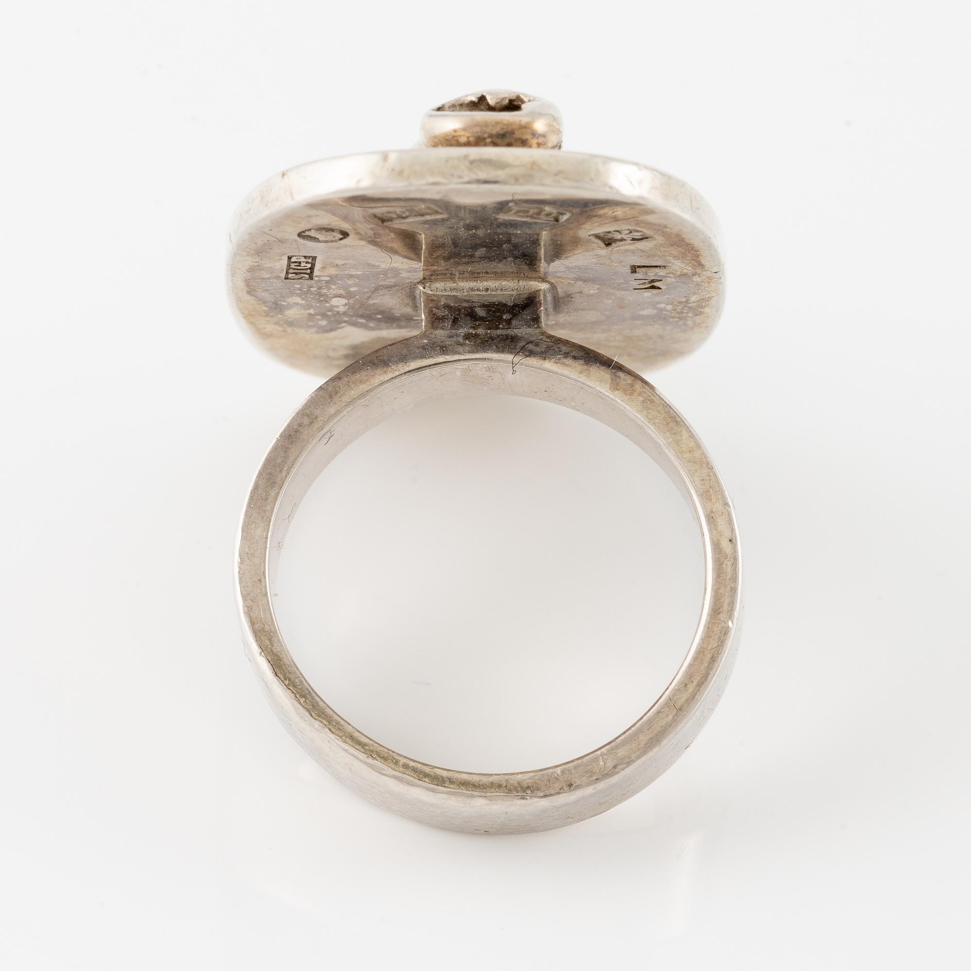 Sigurd Persson, en ring, sterlingsilver.