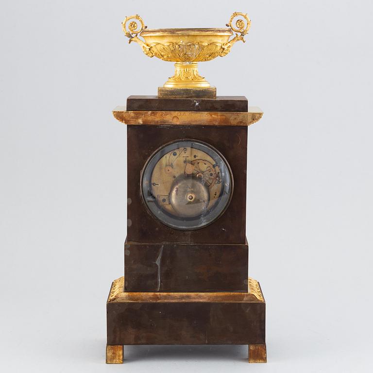 A French Empire table clock, first half of the 19th century.