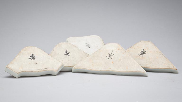 CABARET-DELAR, 5 delar. Japan. Sekelskiftet 1900.