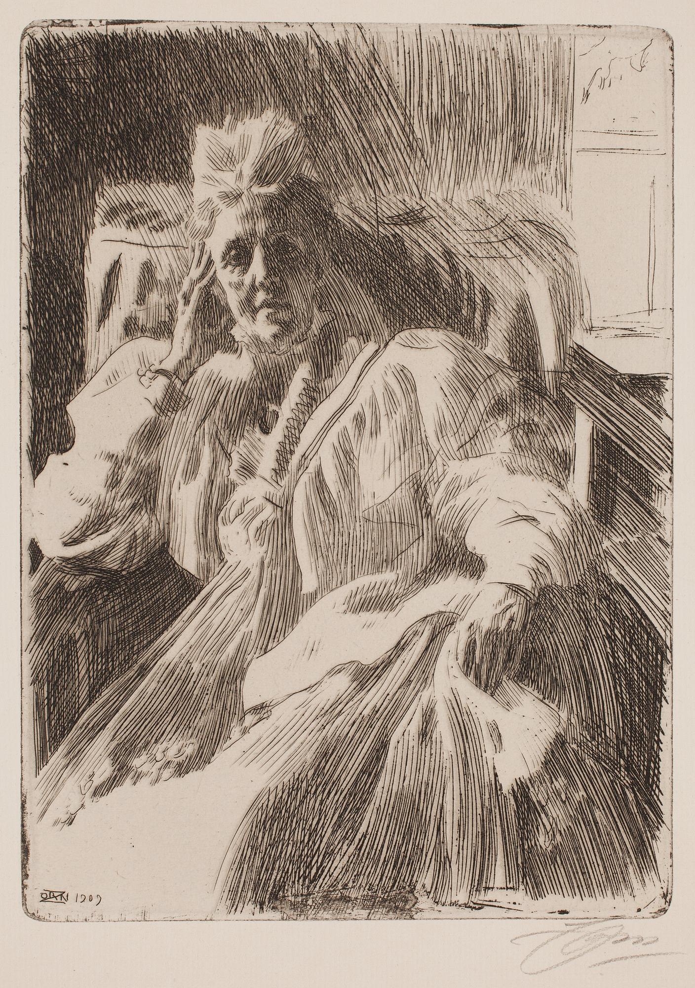 Anders Zorn, "Dowager Queen Sophia".