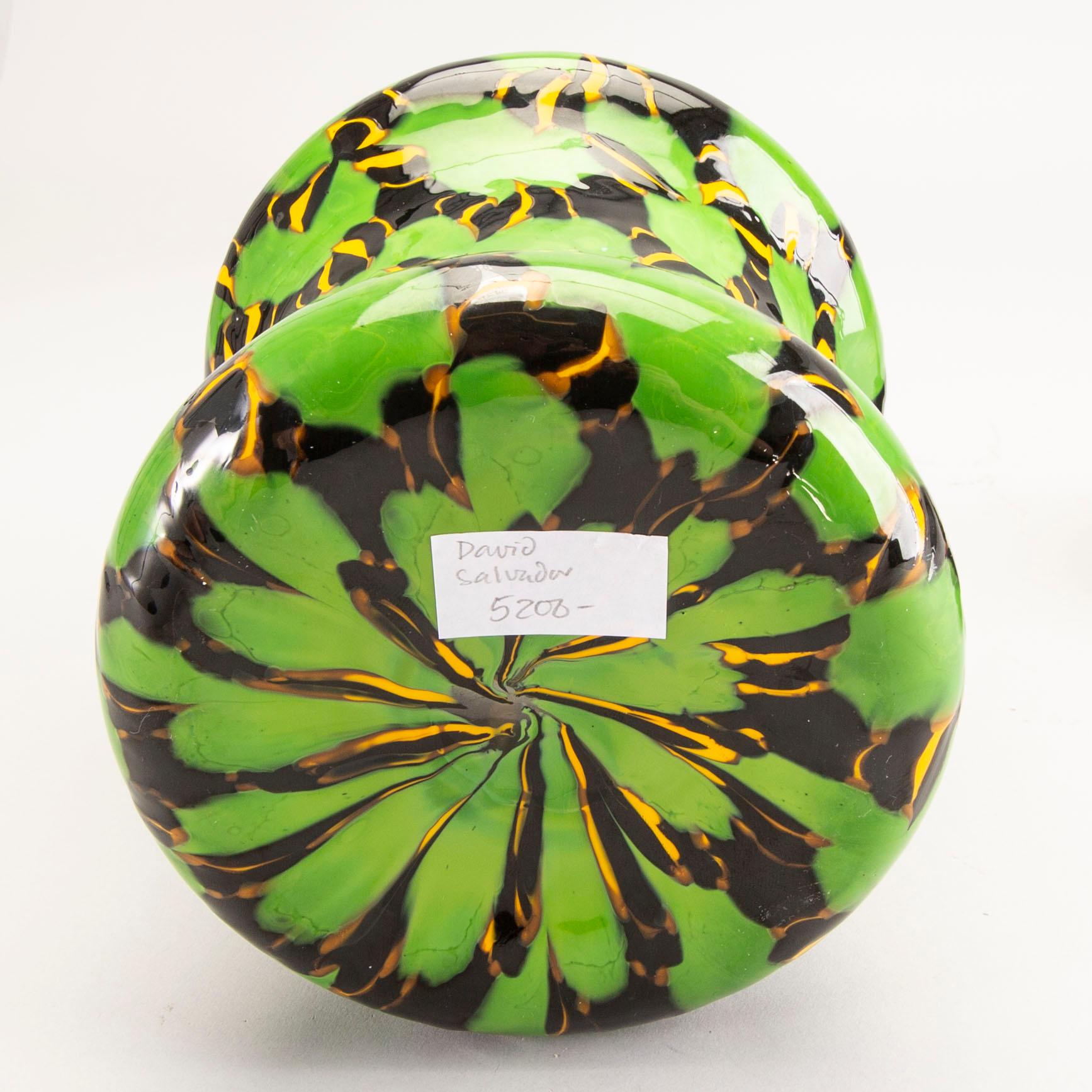 Davide Salvadore, a signed glass urn Österlens glashytta 2016.