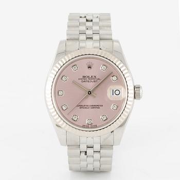 Rolex, Oyster Perpetual, Datejust 31, "Diamond Dial", wristwatch, 31 mm.